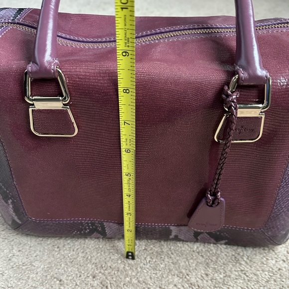 Purple with animal print accent Cole Haan bag. - Picture 14 of 15